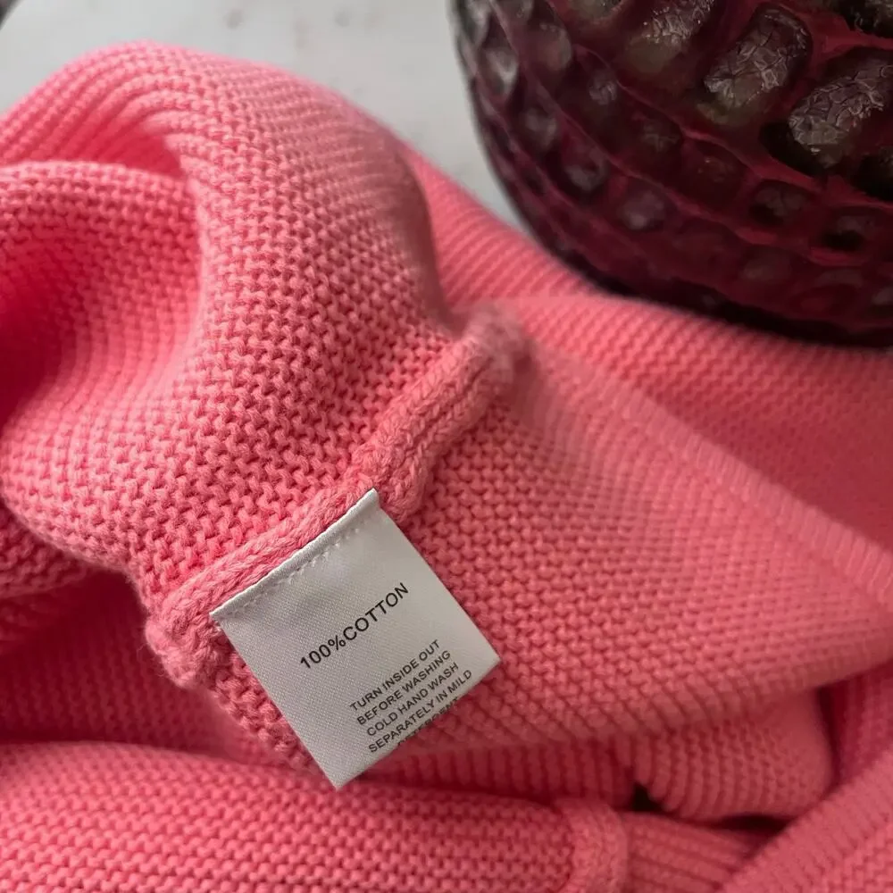 Sabo Designed in Australia Knit Maxi Skirt Pink Waffle Knit Elastic Medium